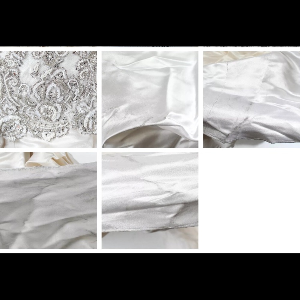 BARACCI COUTURE SILK CRYSTAL WEDDING GOWN -RARE - Picture 5 of 8